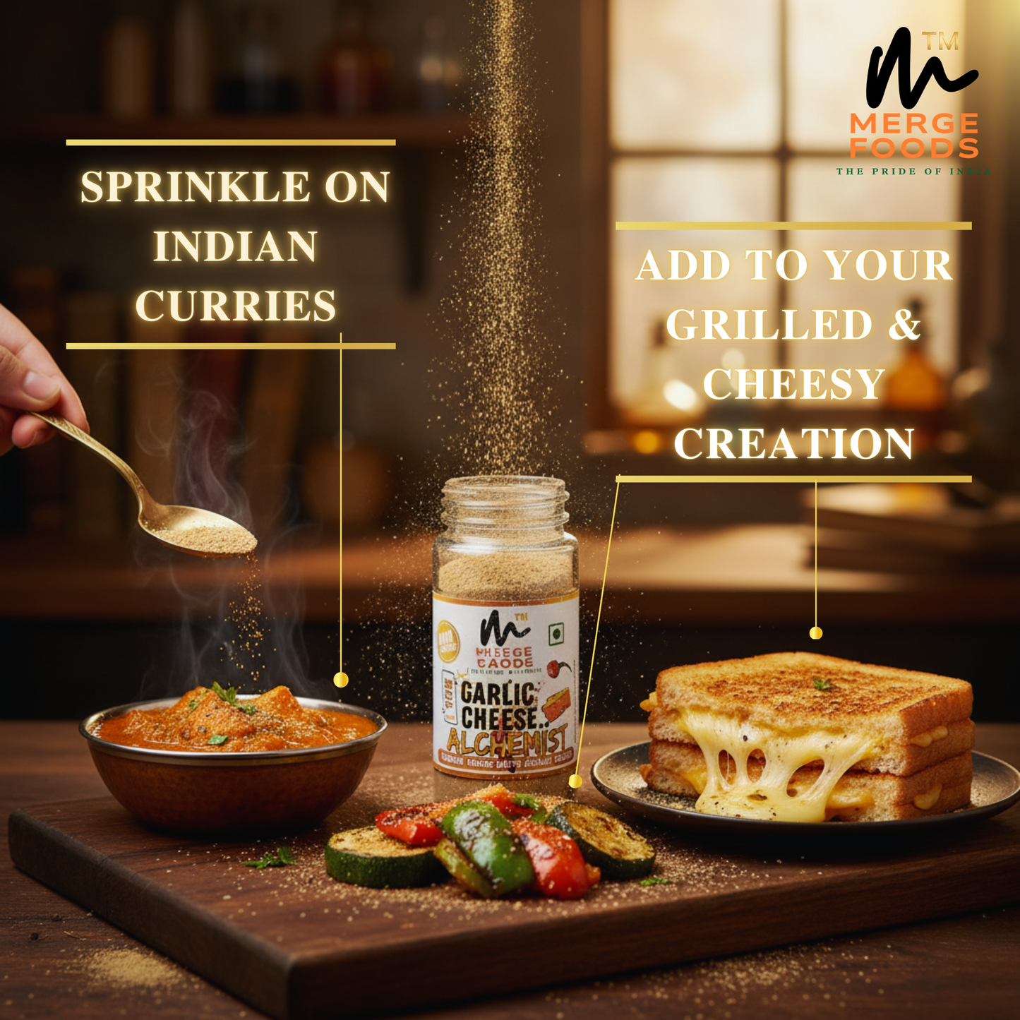 THE GARLIC CHEESE ALCHEMIST SEASONING || Chef Crafted Recipe | Heat of GARLIC Smack of CHILLI & Velvety CHEESE