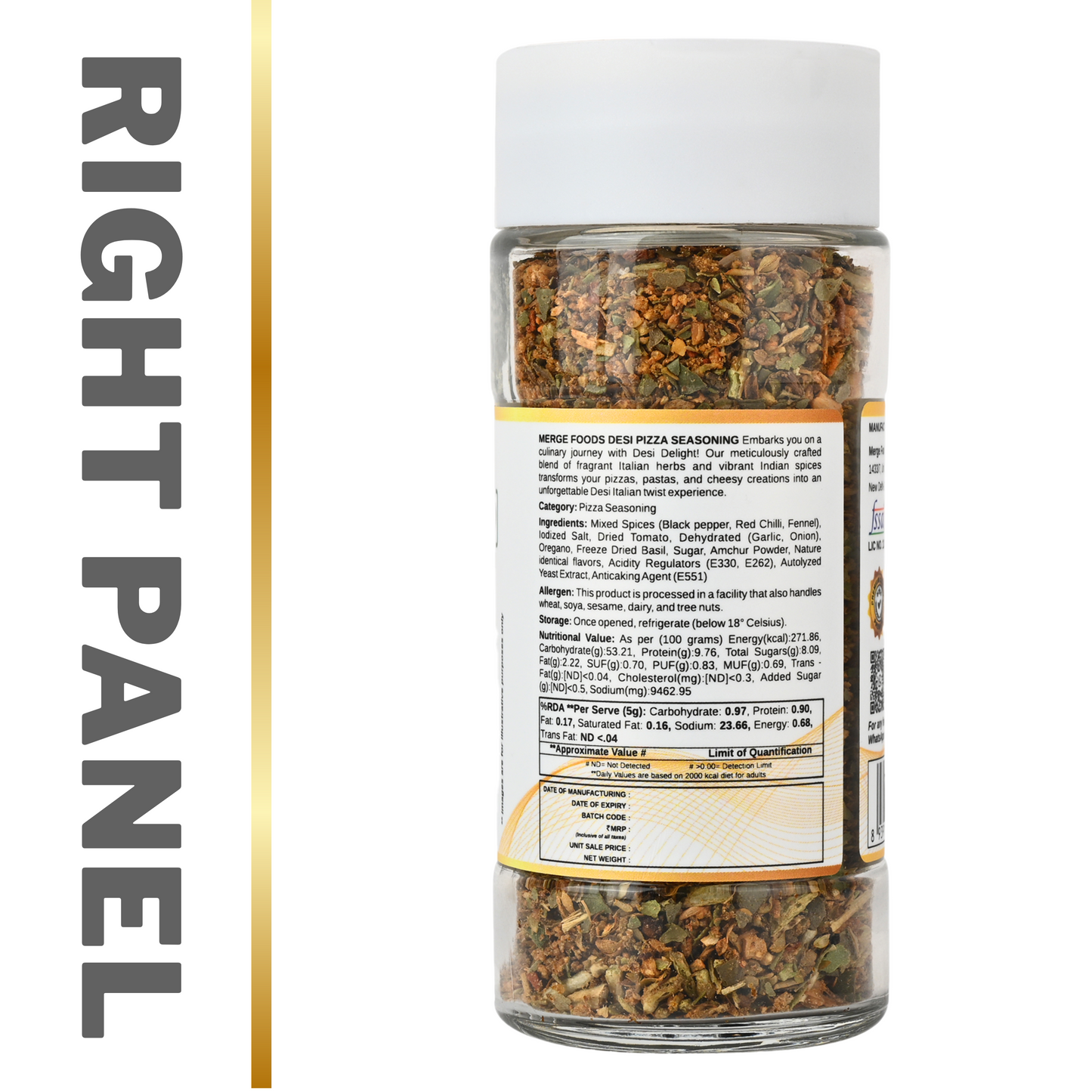 DESI PIZZA SEASONING || MERGE FOODS | Desi Twist with an Italian Bliss | Warmth of Indian Spices, Culinary of Exotic Italian Flavor's