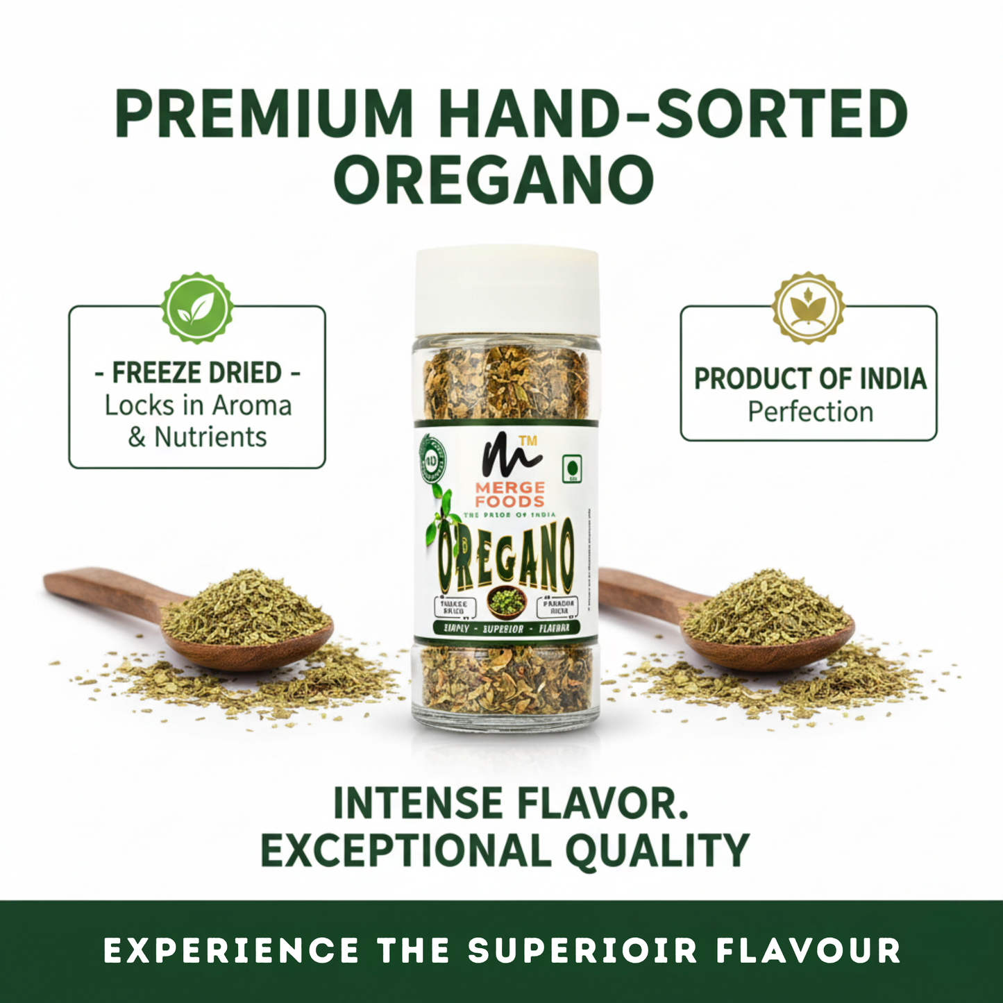 FREEZE DRIED OREGANO HERB || Hand Picked | Hand Sorted | Premium Herb | Experience the Deeper Aroma & Strong Natural Flavour