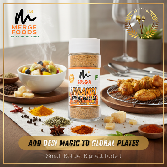 MERGE FOODS || FIRANGI CHAAT MASALA | From Delhi’s Streets to Global Flavours on Your Plate | SIGNATURE RECIPE | Flavors Without Borders | Exotic Ingredients | Global Herbs Meets Indian Legacy